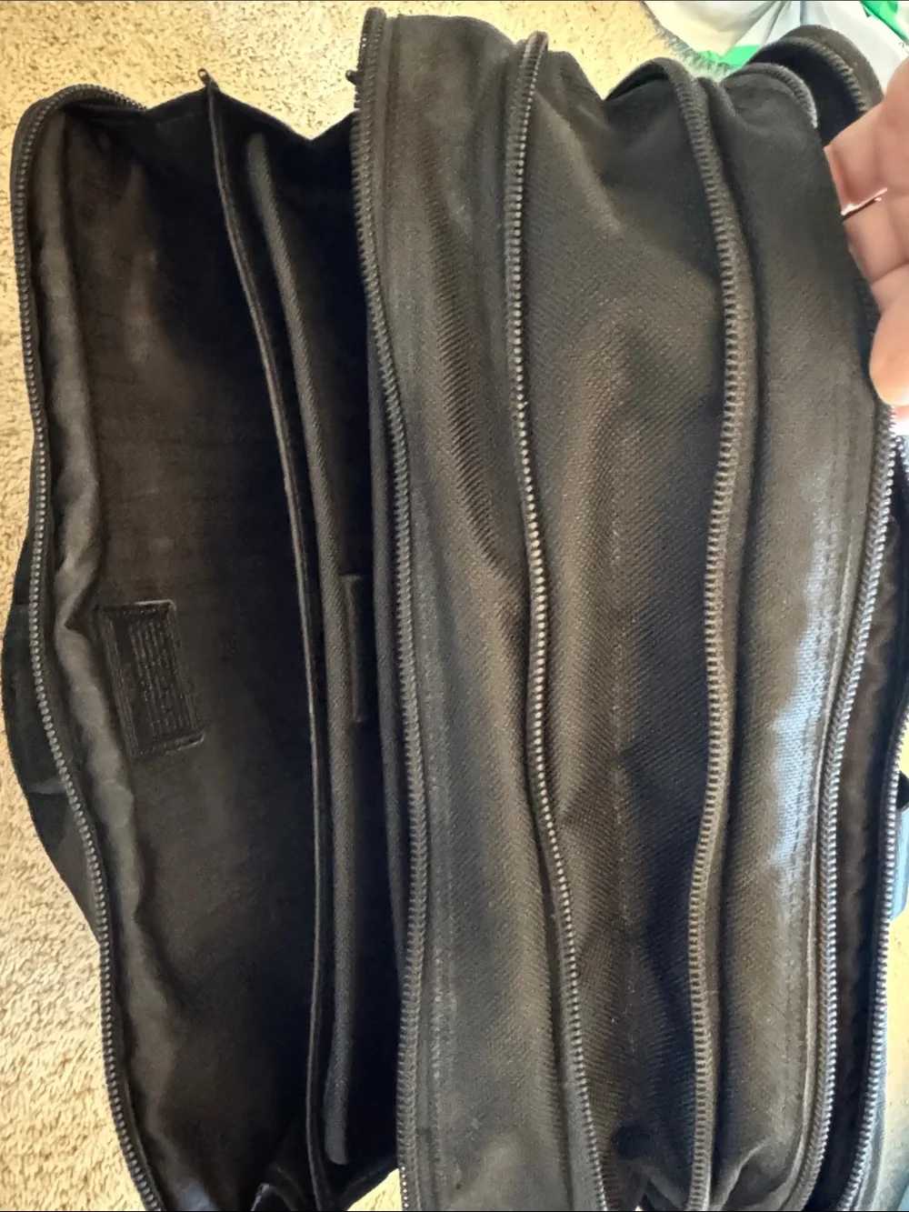 Tumi Black Laptop Briefcase with Laptop Sleeve